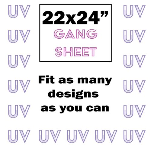 UV DTF Gang Sheet 22x24" Thumbnail